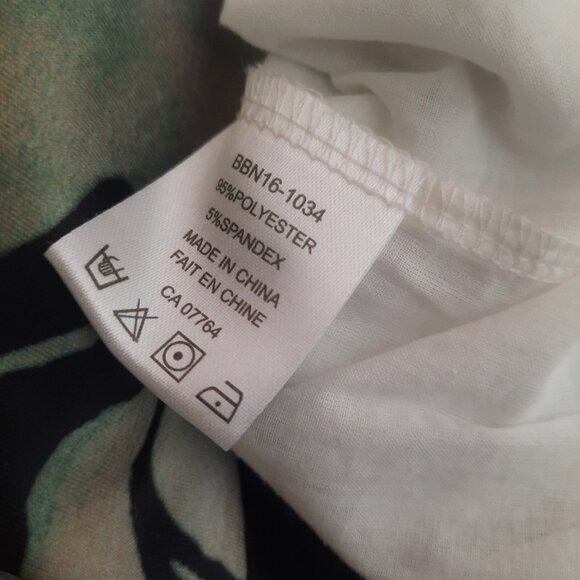 Y2K Butterfly Belted Dress Womens S Mini Sleeveless Fit flare Beige Green - Picture 11 of 11